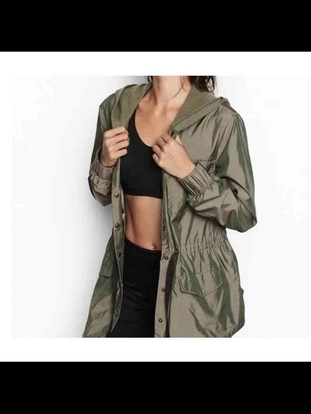 Victoria's Secret Olive Hooded Jacket